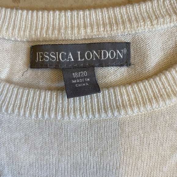 Jessica London Sequined Snowflake Sweater - Picture 2 of 4